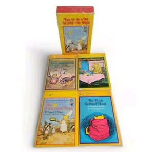 Fun To Do With Winnie The Pooh Dell 1976 Box Set 4 Books PB Kids Children Gift - Picture 1 of 10
