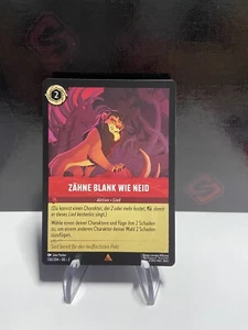 Disney Lorcana Zähne Blank wie Neid 130/204 Karte Non-Holo Aufstieg NM DE - Picture 1 of 2