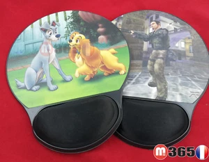 lot de 2 Tapis de souris avec support de poignet ref03 - Photo 1/1