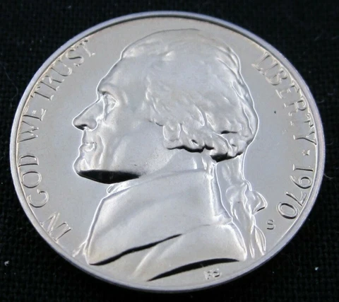 1970 S Proof Jefferson Nickel Cover