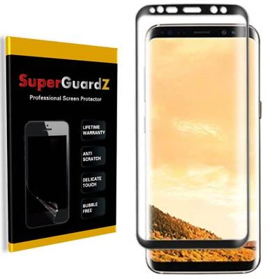 2-PK Curved Clear FULL COVER Screen Protector For Samsung Galaxy Note 9 [Black] - Image 1 of 4