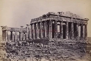 Grèce Greece Le Parthénon Athènes Photo albuminé 9x12,5cm ca 1870 - Bild 1 von 1