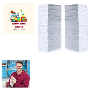 Shop Towels, White, 500 Pack - Picture 1 of 3