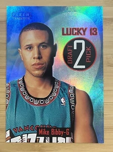 1998-99 FLEER TRADITION LUCKY 13 HOLO FOIL SP MIKE BIBBY 2/13 GRIZZLIES - Picture 1 of 2