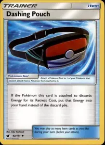 2x (SM04-092 PARALLEL FOIL) Dashing Pouch Pokemon SM Crimson Invasion Card # 92 - Picture 1 of 1