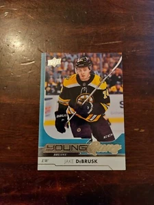 2017-18 Upper Deck Young Guns Jake DeBrusk #212 Rookie RC Boston Bruins - Picture 1 of 2
