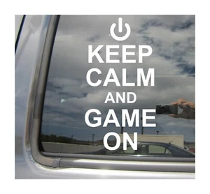 Keep Calm And Game On - PC Console - Car Auto Window Vinyl Decal Sticker 03022 - Bild 1 von 1