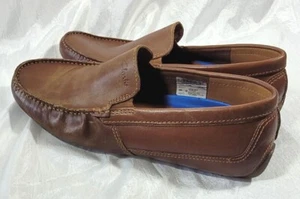 Clarks Men's Markman Plain Driving Style Loafers - Dk Tan - Sz 10M - w/ Defect - Picture 1 of 8