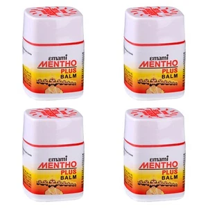 4X Emami Mentho Plus Balm, 8 ml Instant relief from Headache, Backache, Sprains - Picture 1 of 9