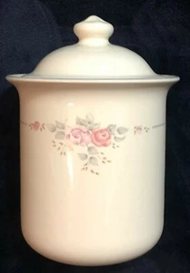Pfaltzgraff Trousseau Crock/Lid Flour Sugar Storage 7+ InchHeight with Lid dec19 - Picture 1 of 12