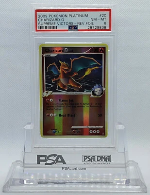 POKEMON SUPREME VICTORS CHARIZARD #20 REVERSE HOLO FOIL CARD PSA 8 NM-MT #* - Image 1 of 3