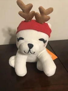 Peluche borsa renna orso polare bianco Gymboree Holiday Shop nuovo con etichetta - Foto 1 di 5