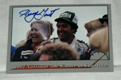 Harry Gant REDLINE RACING PHOTOFILE #5 VINTAGE NASCAR LEGEND signed card - Image 1 of 2