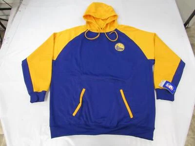 New -Minor Flaw- Golden State Warriors Mens Size 2XL Majestic Blue/Gold Hoodie - Image 1 of 4