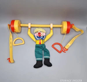 Vintage 1982 The Dolly Toy #900 Balloon Vendor Revolving Crib Toy Flipping Clown - Picture 1 of 7