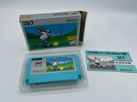 Golf Silver Box Picture Label Nintendo Famicom Japan NES US Seller