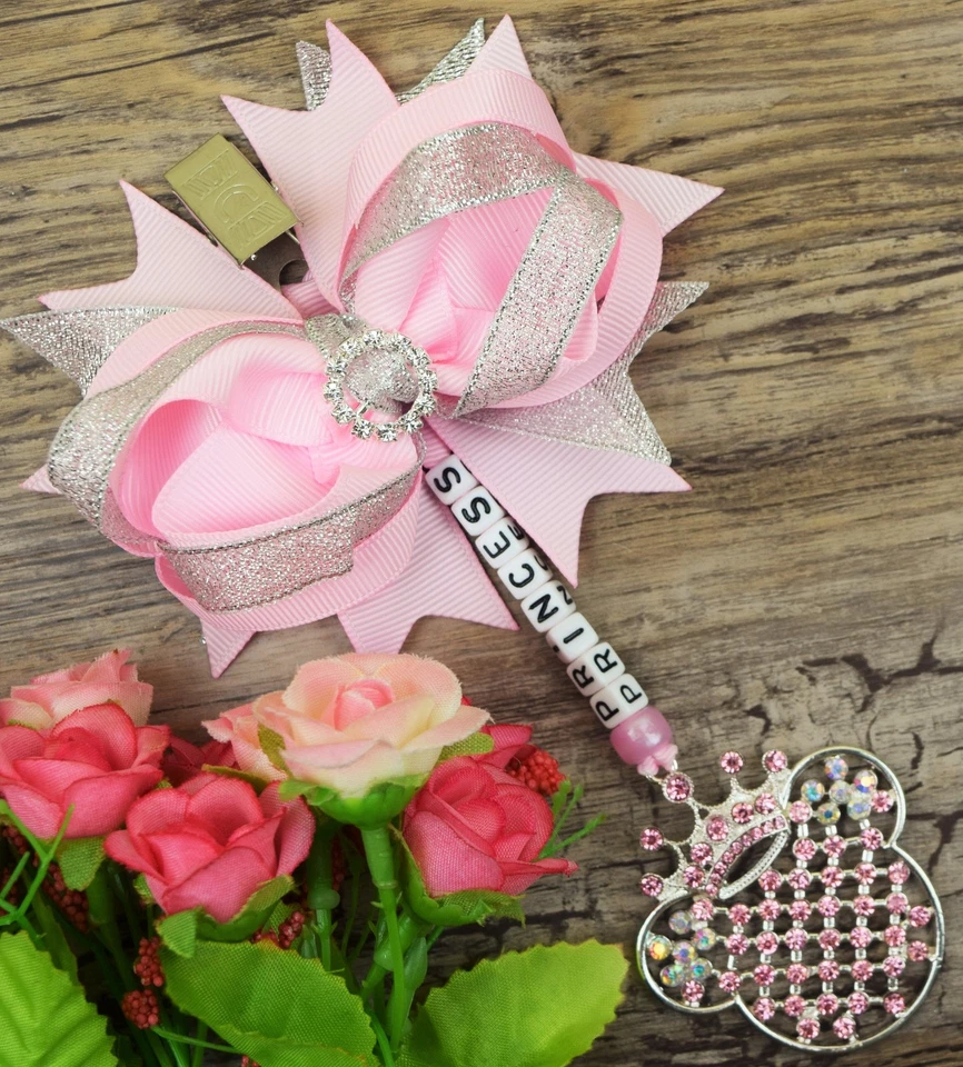 Personalised stunning pram charm in baby pink baby girls boys