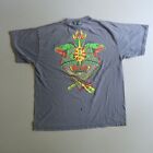Vintage 90s Six Flags Magic Mountain Viper Rollercoaster T Shirt XL Adult