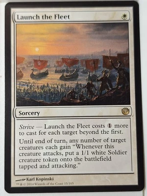 Launch The Fleet - Journey into Nyx - Magic the Gathering MTG Nice! - Image 1 of 3