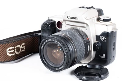 Canon EOS 50E 35mm SLR Film Camera with 28-80mm Lens - Image 1 of 4