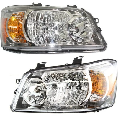 Headlight Set For 04-06 Toyota Highlander Left and Right With Bulb 2Pc Foto 1 de 4