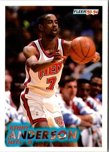 1993 Fleer Kenny Anderson #130 New Jersey Nets Basketball Card - Picture 1 of 2