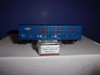 N SCALE RED CABOOSE/17413-3 MN&S/2007 THRALL ALL DOOR BOX CAR - Image 1 of 2