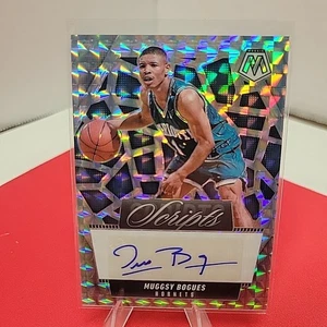 2024-25 Mosaico Script Muggsy Bogues AUTO Argento Mosaico Prizm HORNETS SP📈 - Foto 1 di 3