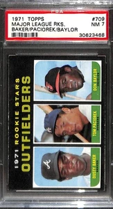 1971 TOPPS #709 MAJOR LEAGUE ROOKIES PSA 7 NM 30623468 - Picture 1 of 2