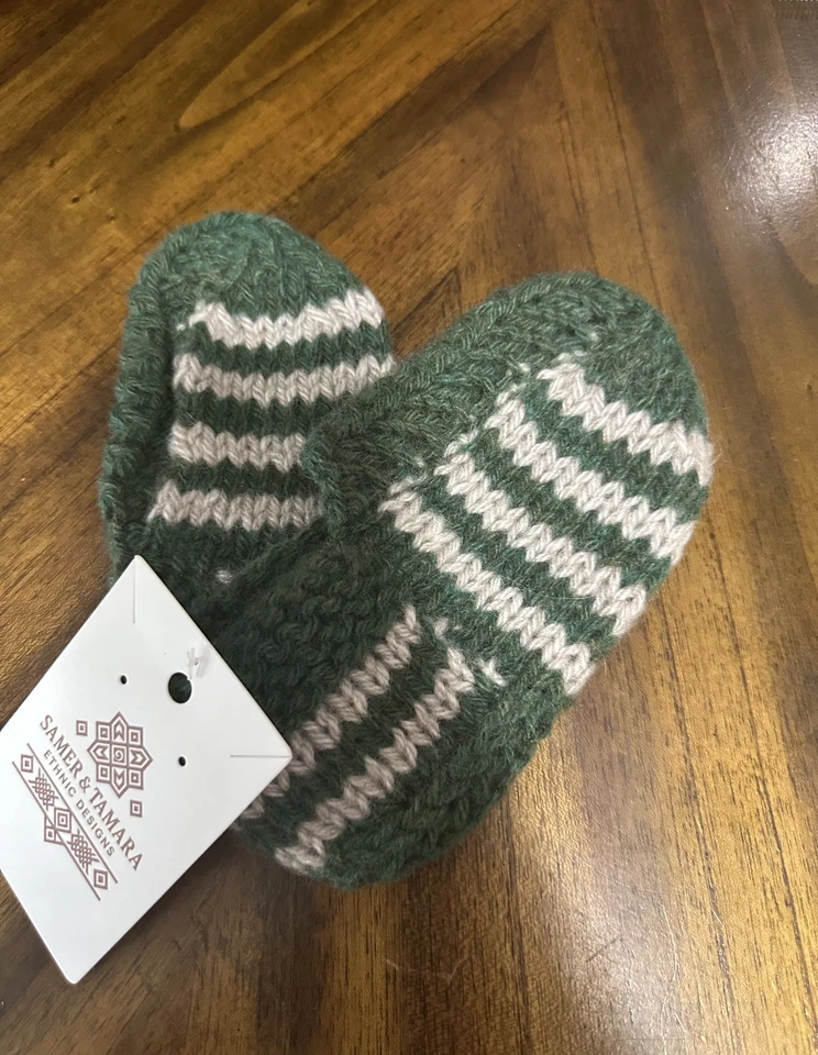 Calcetines cálidos tejidos hechos a mano para niños niños y niñas 100 % lana de oveja natural. Foto 1 de 1