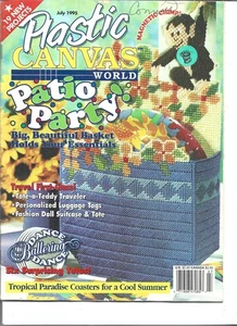 Plastic Canvas World Magazine July 1995 Issue 19 Projects - Picture 1 of 2