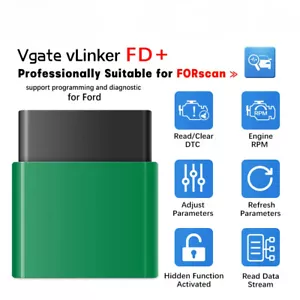 FD ELM327 FORScan For Ford Scan Bluetooth 4.0 WIFI ELM 327 OBD2 Car Diagnostic - Picture 1 of 17