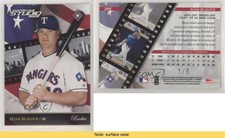 2002 Donruss Studio National Convention Embossing /5 Hank Blalock #208