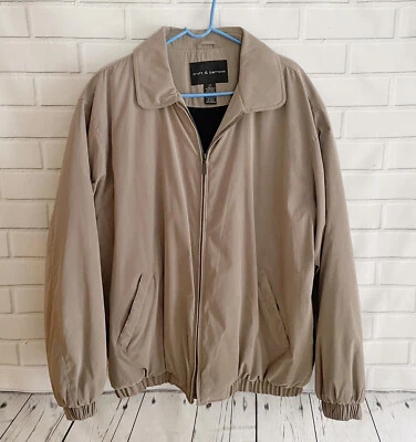 Chaqueta de manga larga Croft & Barrow forrada de vellón con cremallera frontal para hombre, talla LT Foto 1 de 4