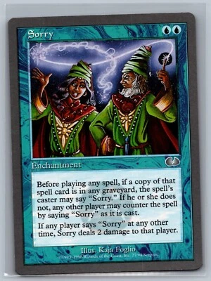 Magic The Gathering Unglued Sorry #27/94 MTG TCG CCG - Image 1 of 2