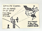 Carte QSL vintage Ham CB radio amateur contrôle satellite satellite XM 32-24042