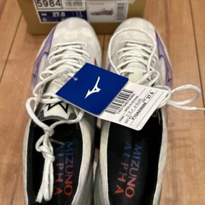 Mizuno Alpha JAPAN WHITE / IGNITION RED P1GA236009 Soccer Cleats From Japan - Picture 1 of 7