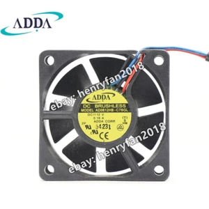 ADDA Fan AD0612HB-C76GL DC 12V 0.16A 60*60*20mm 3Pin Brushless Case Cooling Fan - Picture 1 of 5