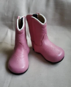 Botas occidentales rosas para niñas pequeñas talla 2 cierre de gancho y bucle - Imagen 1 de 10