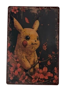 Pikachu Flower Metal Wall Art (30cm x 20cm) - Picture 1 of 2