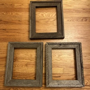 Old Weathered Wood Picture Frame ~ 16" x 19"  Vintage Driftwood Rustic Country - Picture 1 of 16