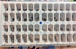 96pcs/Box Dental Stainless Steel Primary Molar Pediatric Kids Crown 48x2= *1 Box - Picture 1 of 8