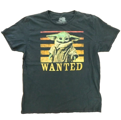 Camiseta Star Wars Wanted Grogu Para Hombres XL Manga Corta Algodón Gráfico Usada en Excelente Condición Foto 1 de 4