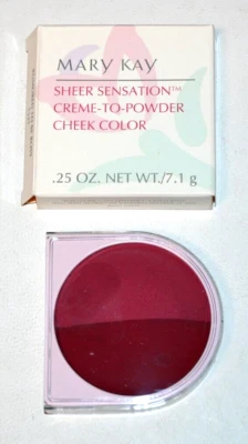 Mary Kay Sheer Sensation Creme-To-Powder Cheek Color 1537 Rumored To Be Rosy NOS - Image 1 of 2
