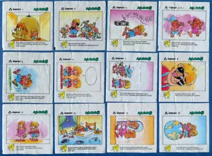 Ask Melegi Love Is Chewing Bubble Gum Wrappers Complete Full Set 54 pcs - Picture 1 of 5