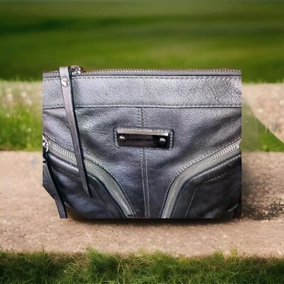 Franco Sarto Silver Leather Crossbody Bag — 第 1/4 张图片