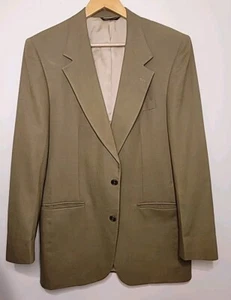 Nino Cerruti Mens Jacket 42R Beige Blazer Linen Sport Coat USA - Picture 1 of 5