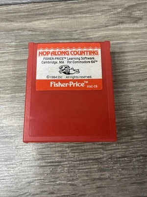 CART ONLY Commodore 64 Hop Along Counting Game Cartridge Fisher-Price 1984 - Image 1 of 4