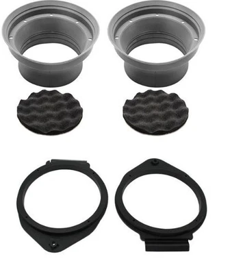 Coche Puerta Ajustable Deflector Juego Y 16.5cm Altavoces para Vauxhall Astra J - Imagen 1 de 4