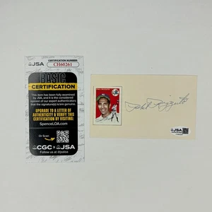 Phil Rizzuto Autograph Signed 3x5 Index Card JSA COA New York Yankees HOF - Picture 1 of 4